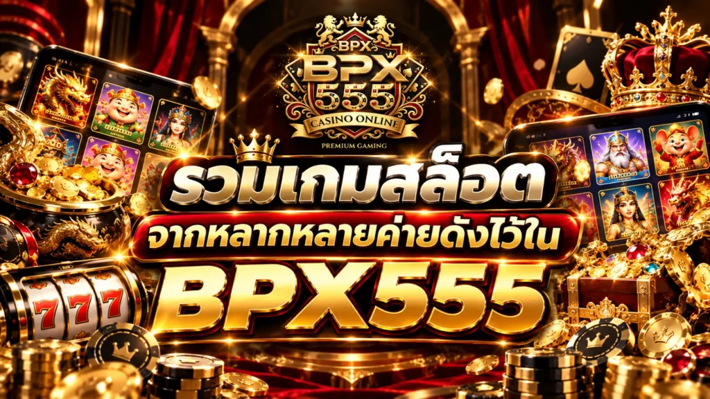 รวมเกมสล็อตจากหลากหลายค่ายดังไว้ใน BPX555